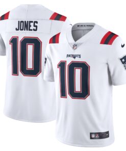 Men's New England Patriots Mac Jones White Vapor Limited Jersey JS9078 nicesnker