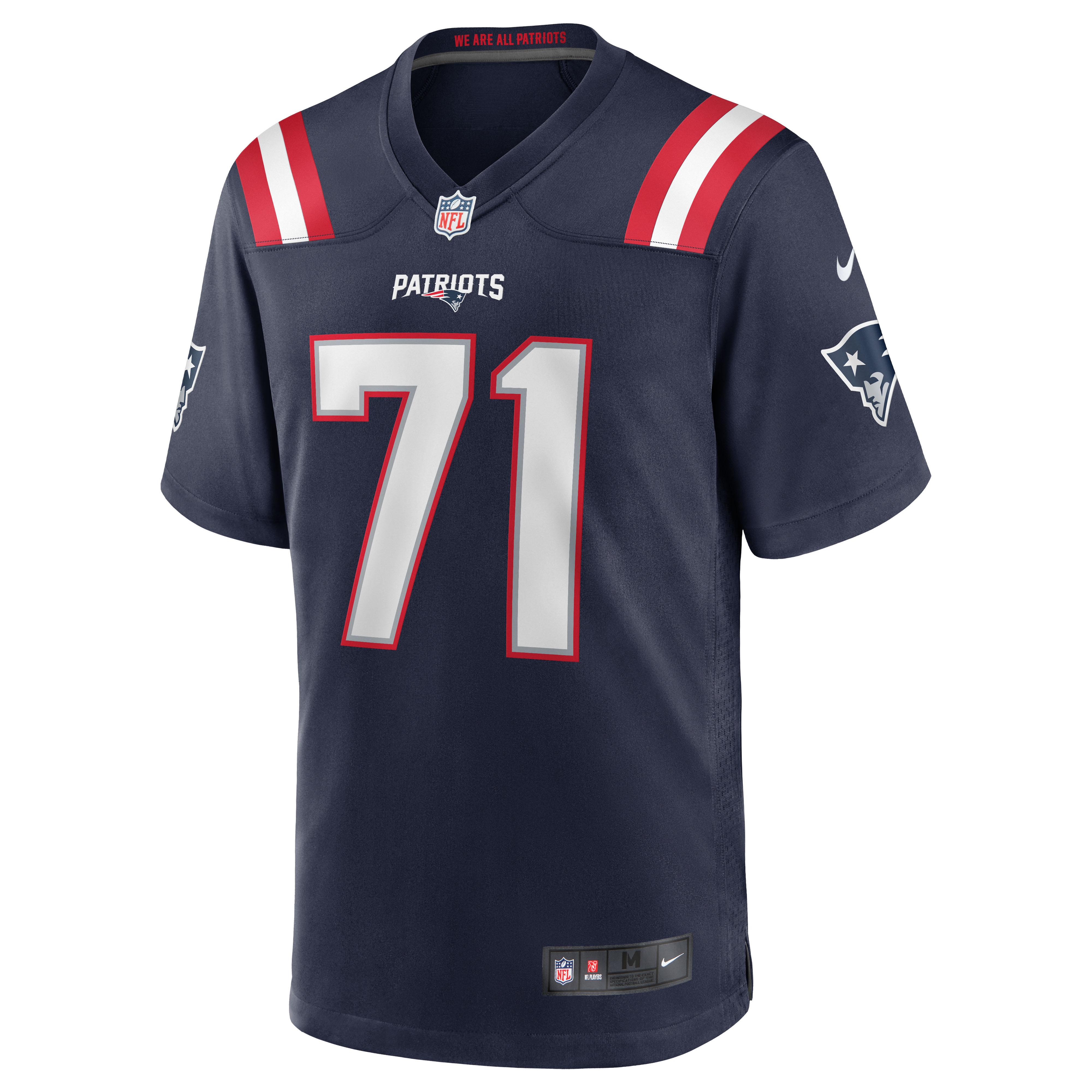 Men's New England Patriots Mike Onwenu Navy Team Game Jersey JS2848 nicesnker - Image 2