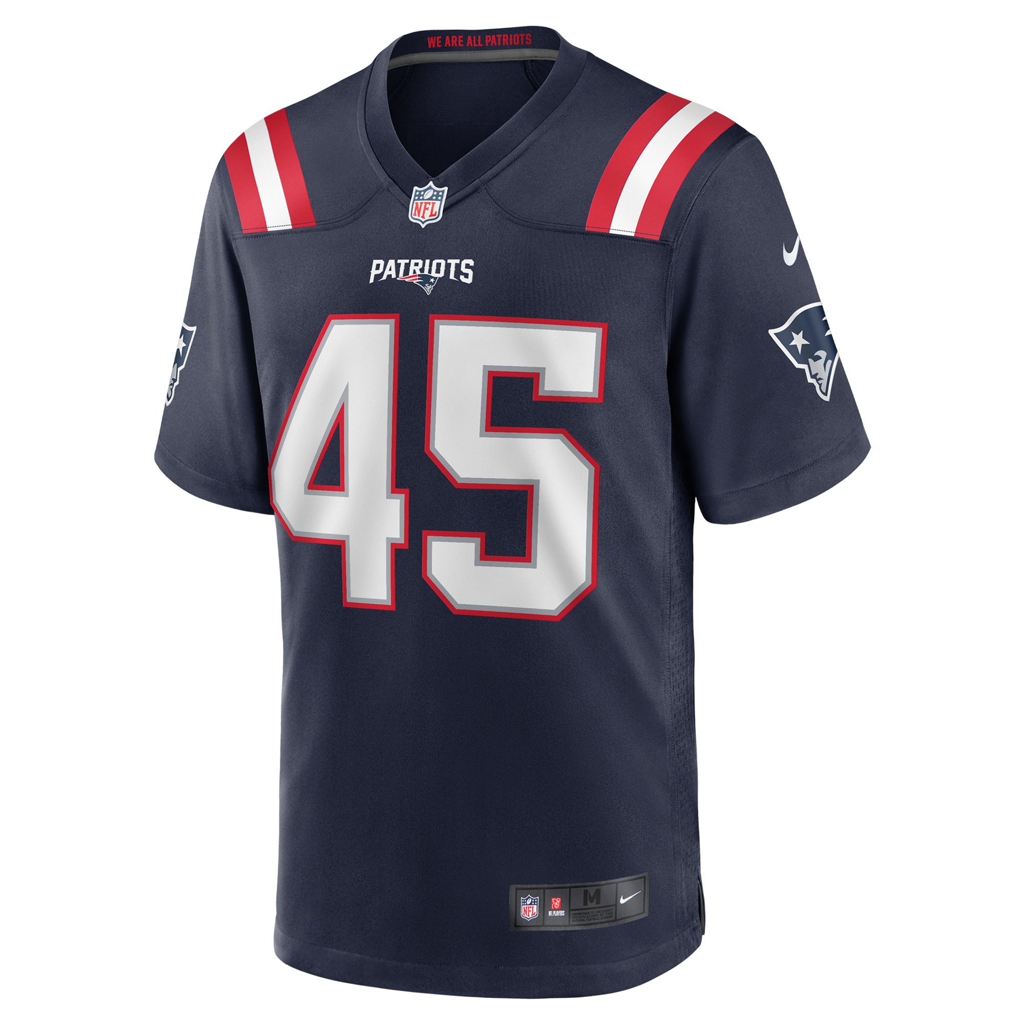 Men's New England Patriots Monty Rice Navy Game Jersey JS8624 nicesnker - Image 2