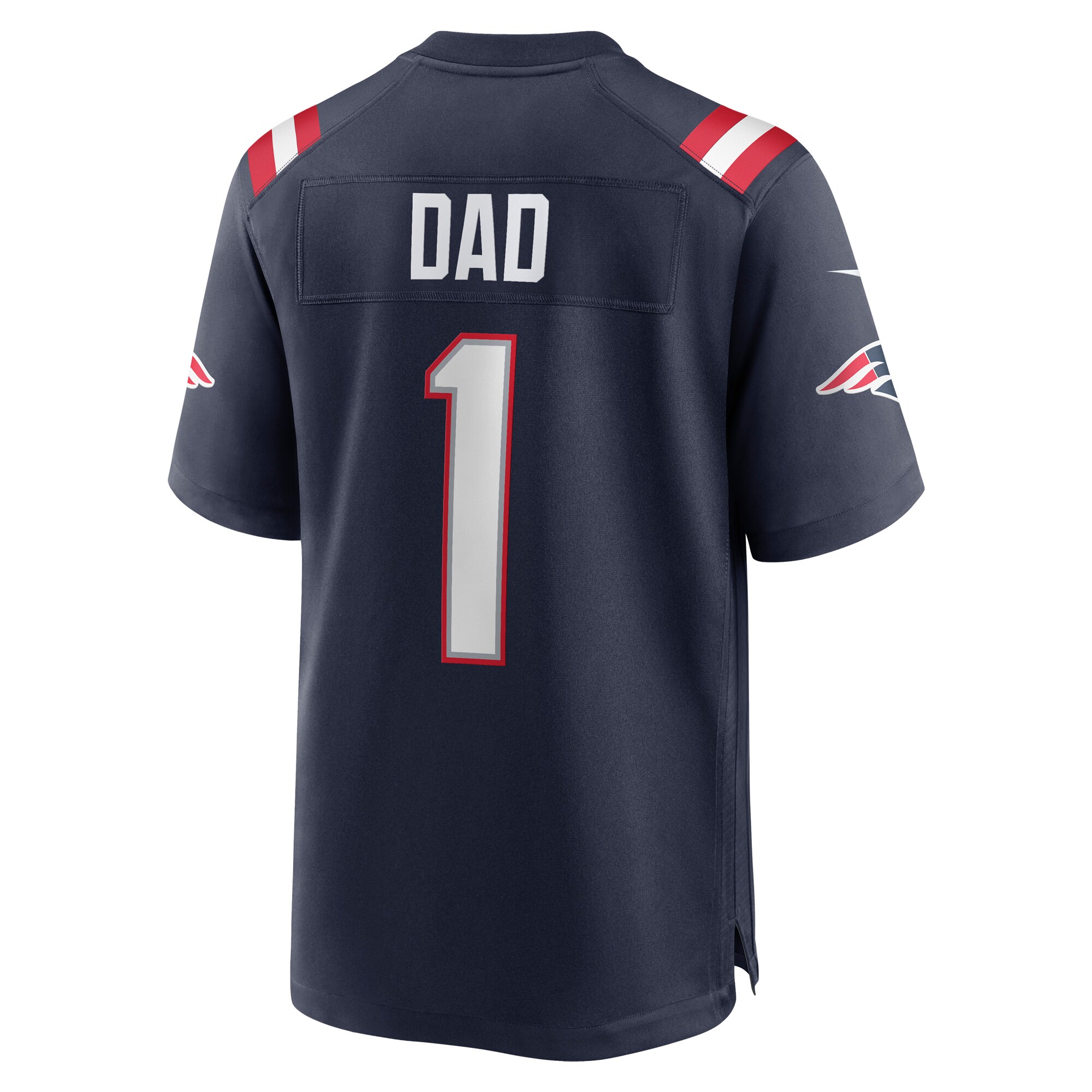 Men's New England Patriots Number 1 Dad Navy Game Jersey JS5829 nicesnker - Image 3