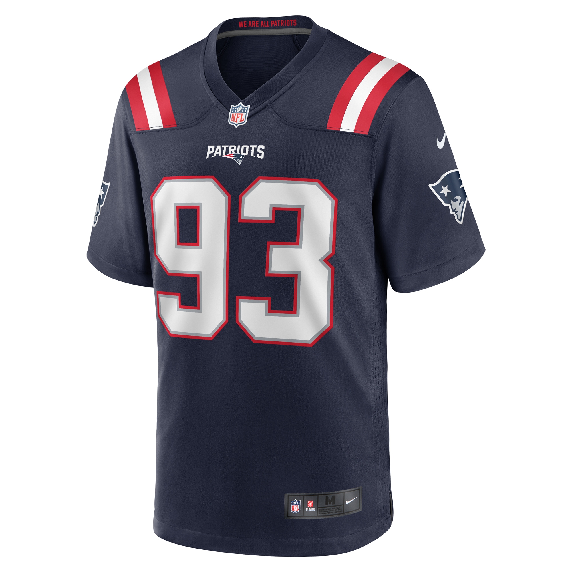 Men's New England Patriots Oshane Ximines Navy Game Jersey JS6020 nicesnker - Image 2