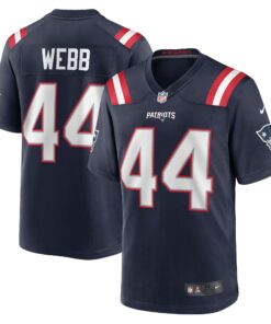 Men's New England Patriots Raleigh Webb Navy Home Game Player Jersey JS9091 nicesnker