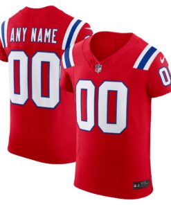 Men's New England Patriots Red Vapor F.U.S.E. Elite Custom Jersey JS3617 nicesnker