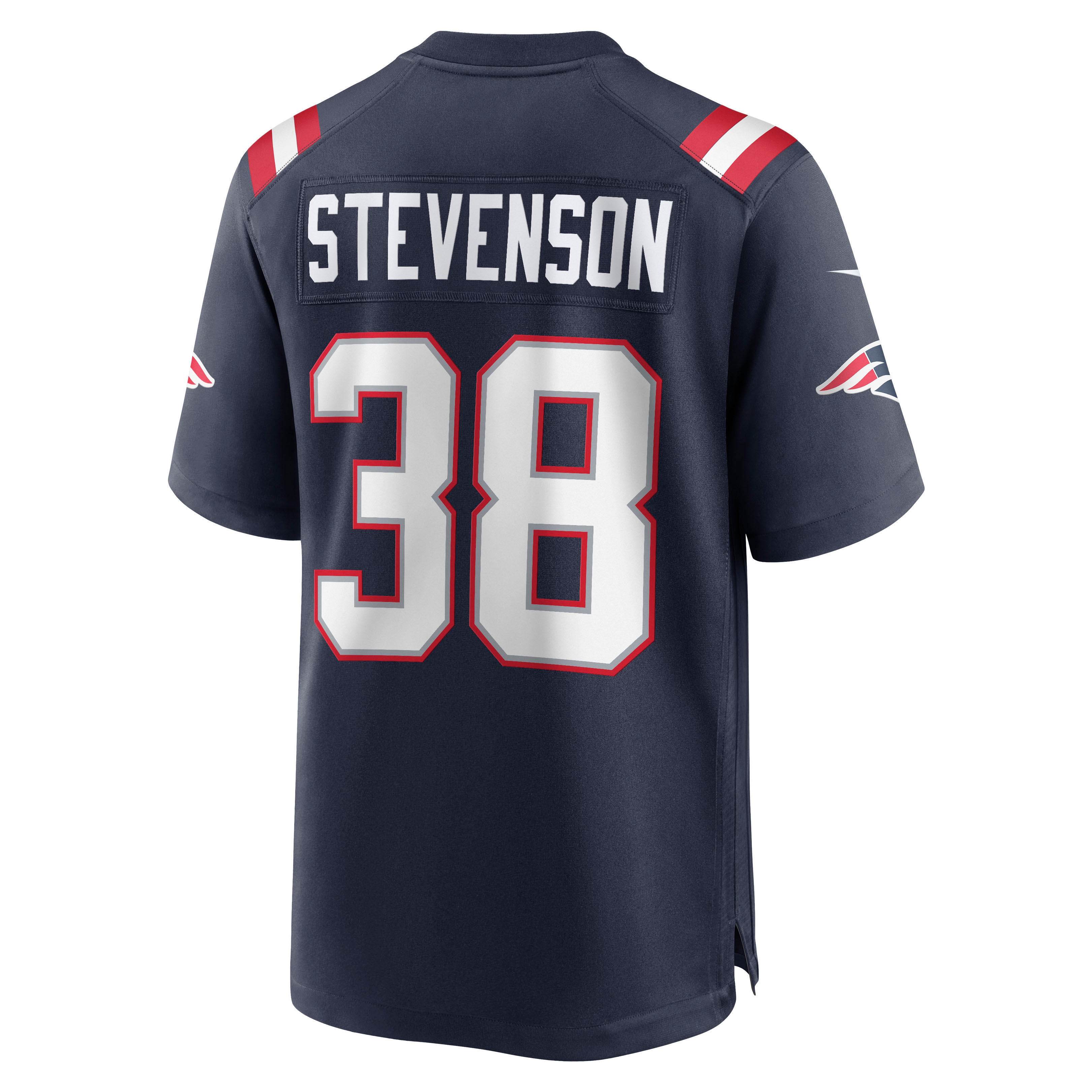 Men's New England Patriots Rhamondre Stevenson Navy Game Jersey JS3776 nicesnker - Image 3