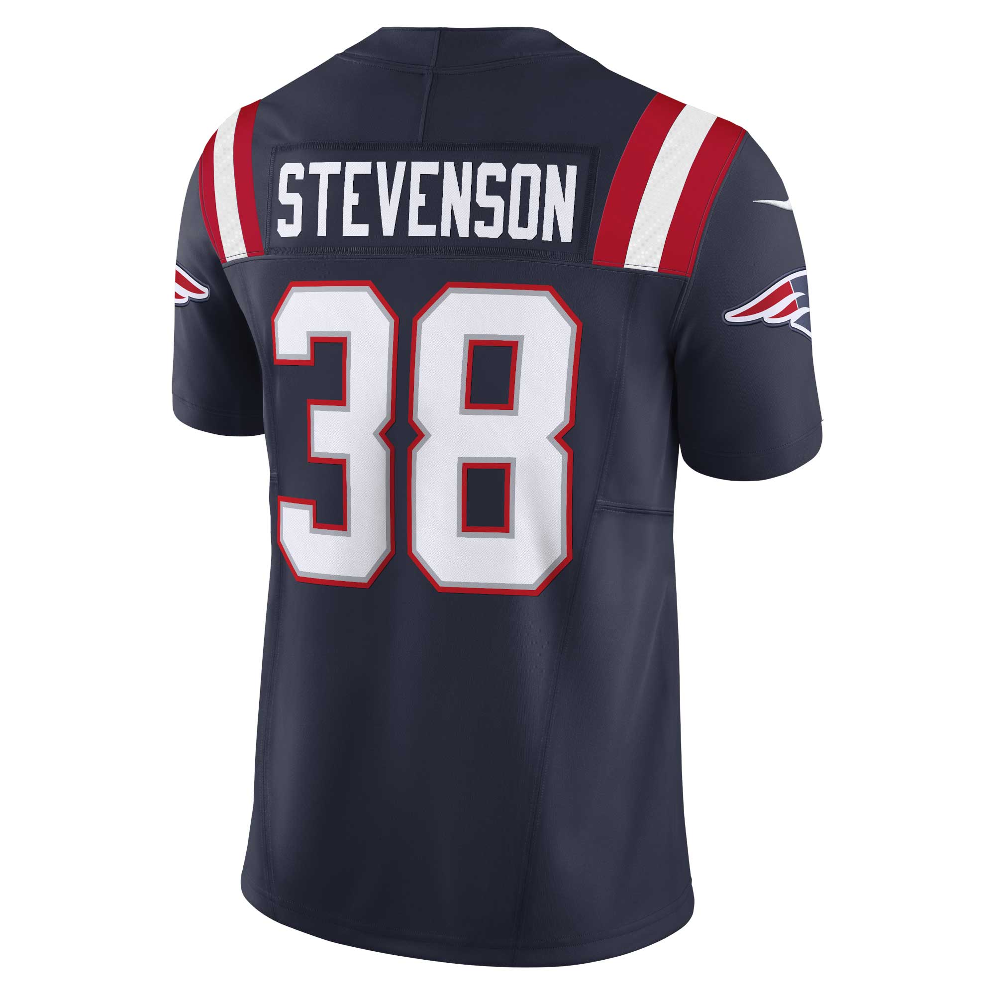 Men's New England Patriots Rhamondre Stevenson Navy Vapor F.U.S.E. Limited Jersey JS5376 nicesnker - Image 3