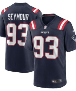 Men's New England Patriots Richard Seymour Navy Retired Player Game Jersey JS8962 nicesnker