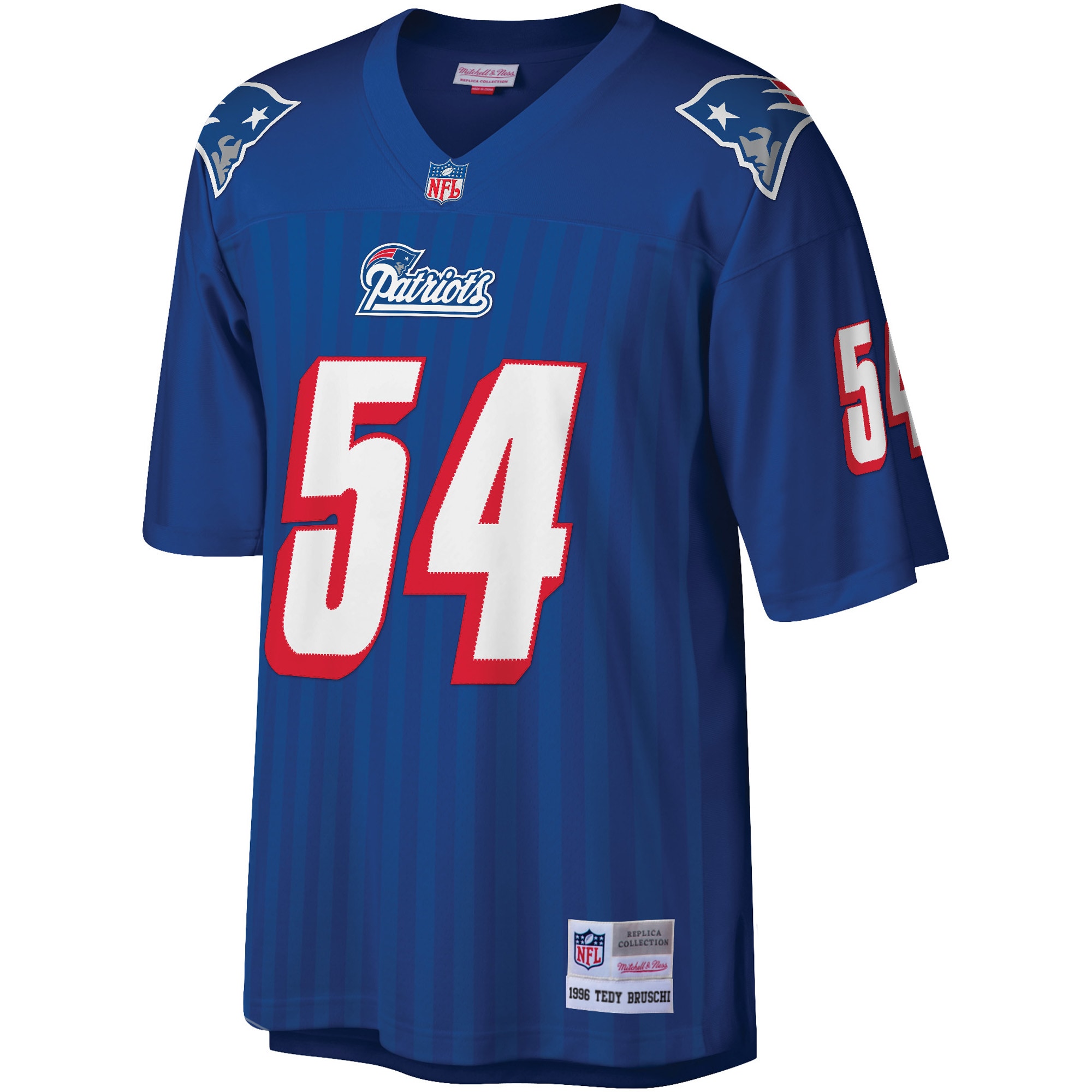 Men's New England Patriots Tedy Bruschi Mitchell & Ness Royal Legacy Jersey JS6898 nicesnker - Image 2