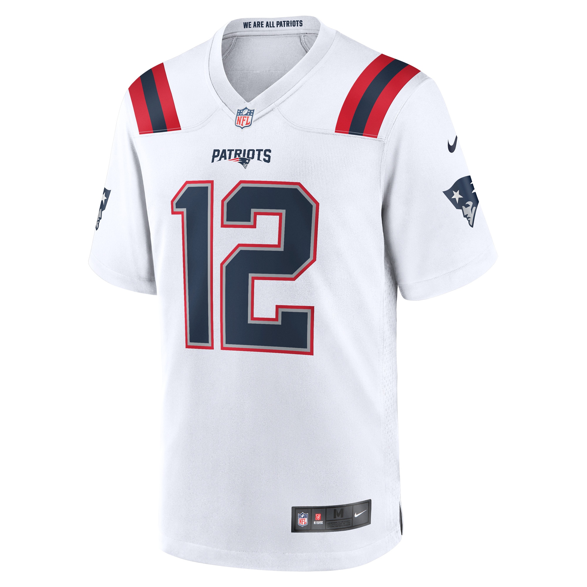 Men's New England Patriots Tom Brady White Retired Game Jersey JS6883 nicesnker - Image 2