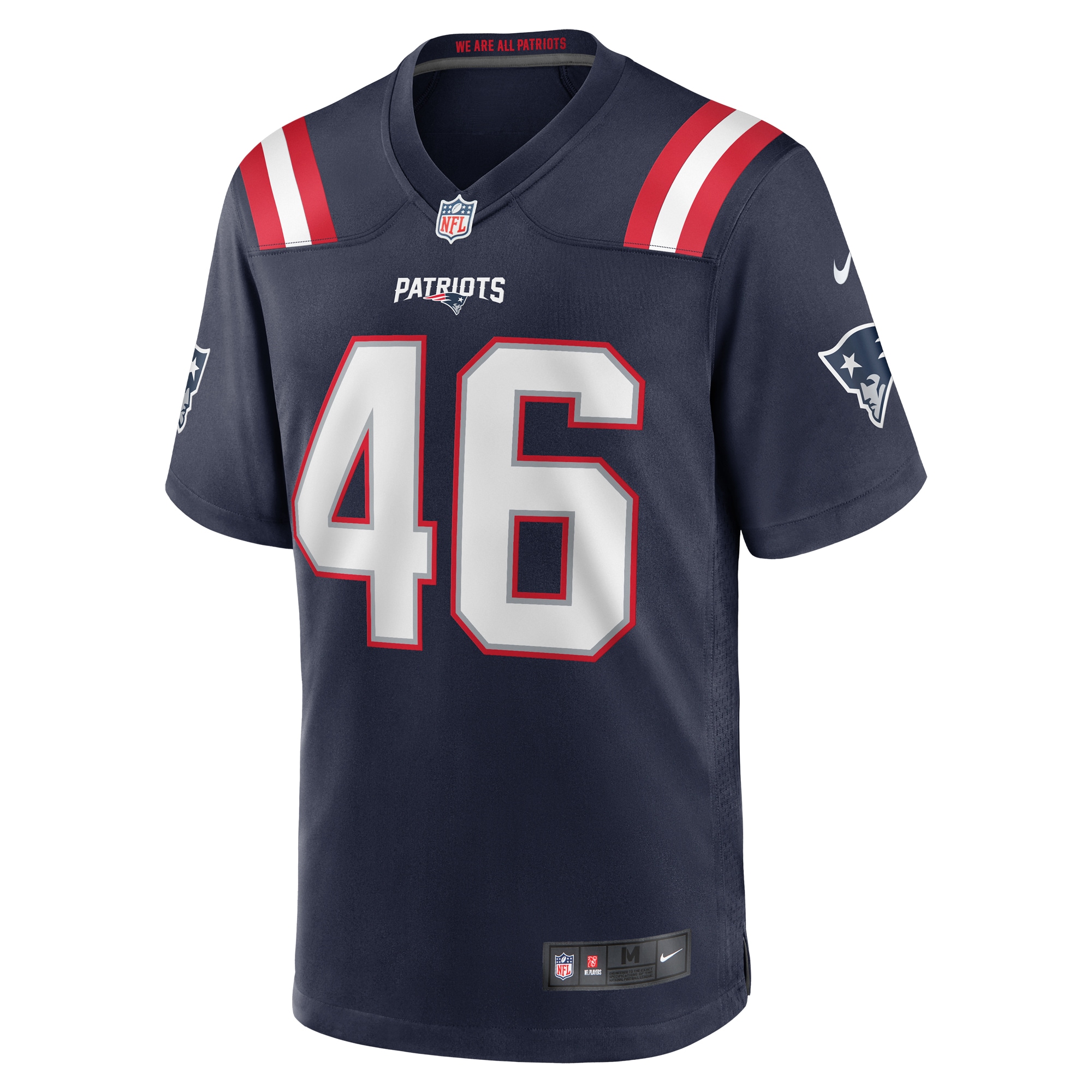 Men's New England Patriots Tucker Addington Navy Home Game Player Jersey JS9525 nicesnker - Image 2