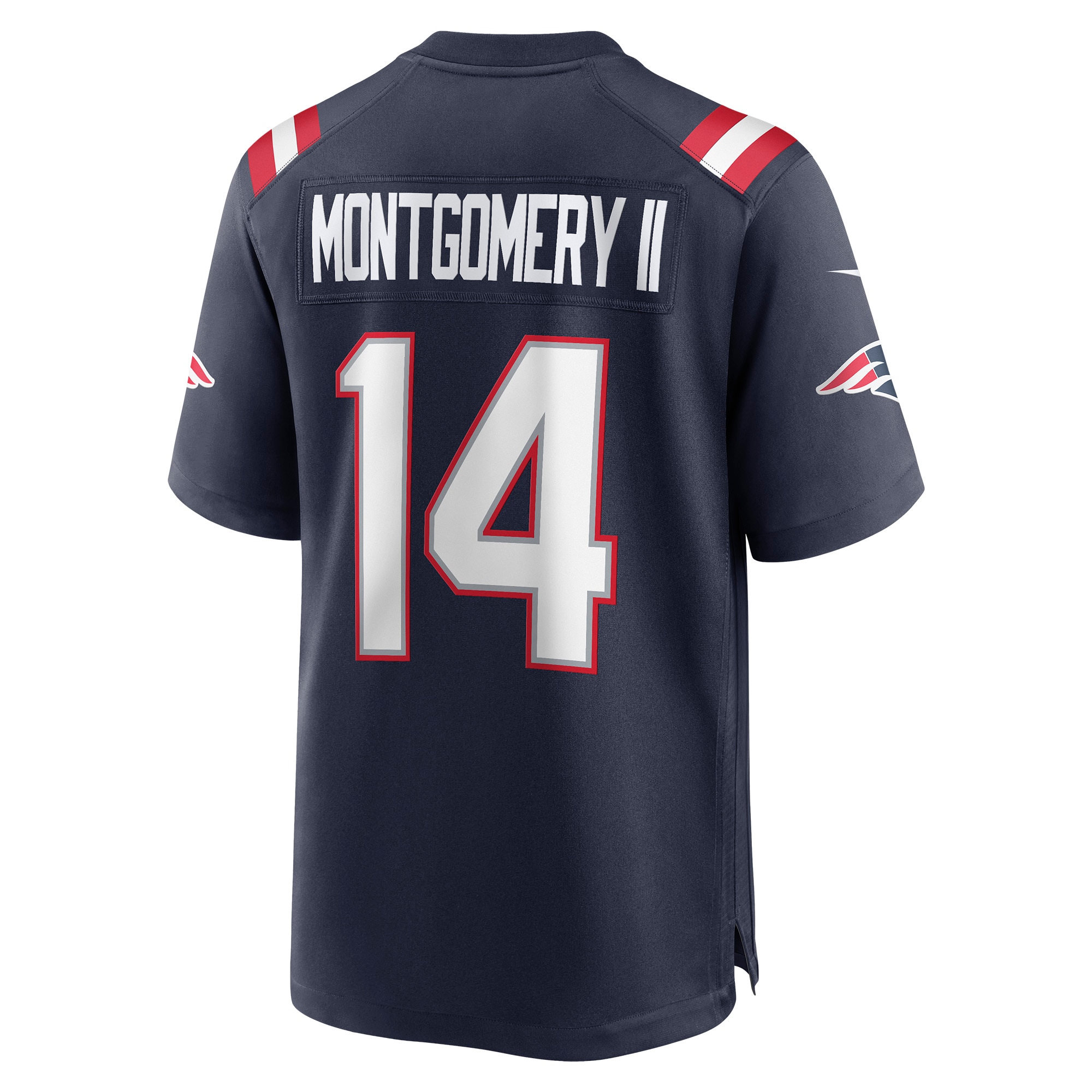 Men's New England Patriots Ty Montgomery Navy Game Jersey JS8013 nicesnker - Image 3