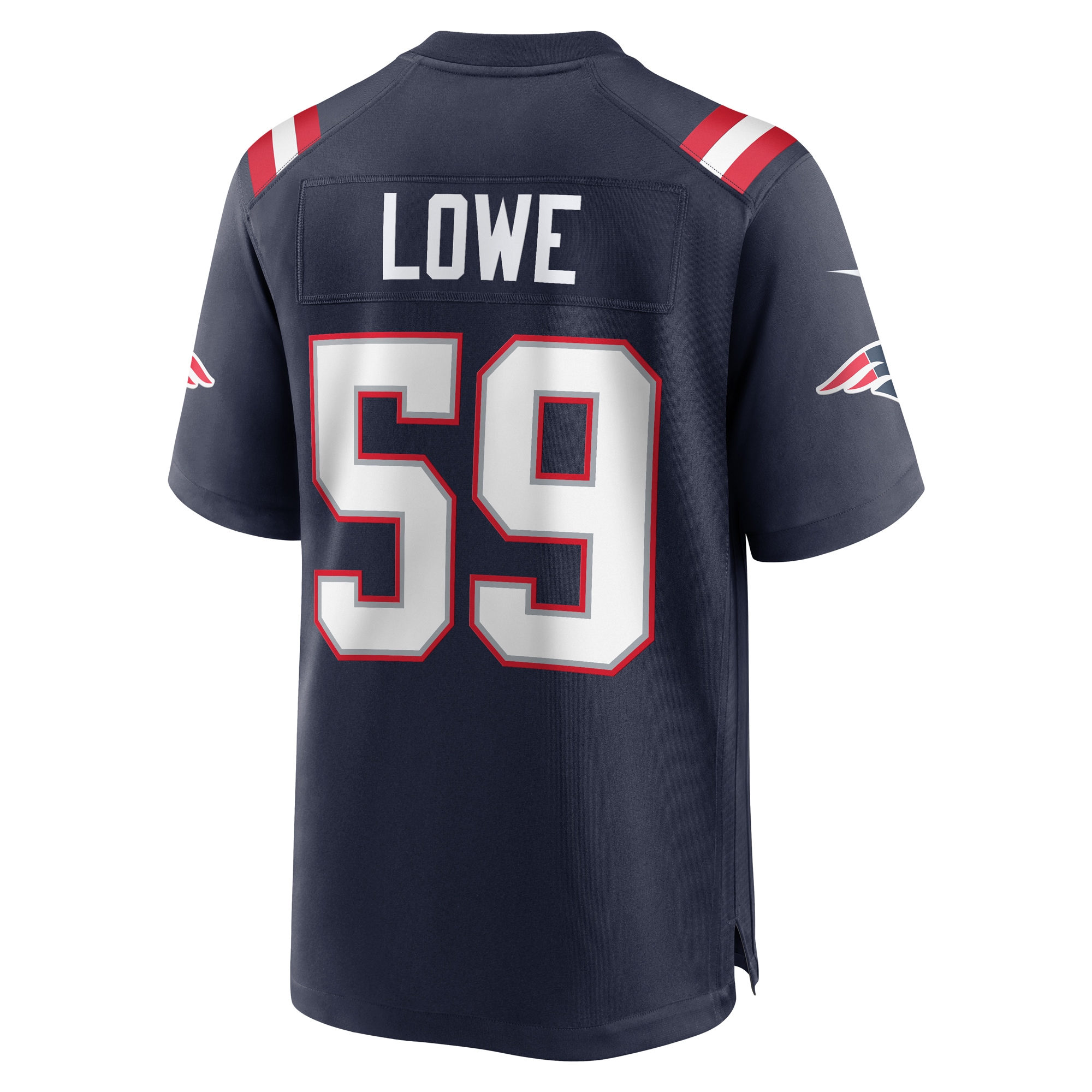 Men's New England Patriots Vederian Lowe Navy Team Game Jersey JS2609 nicesnker - Image 3