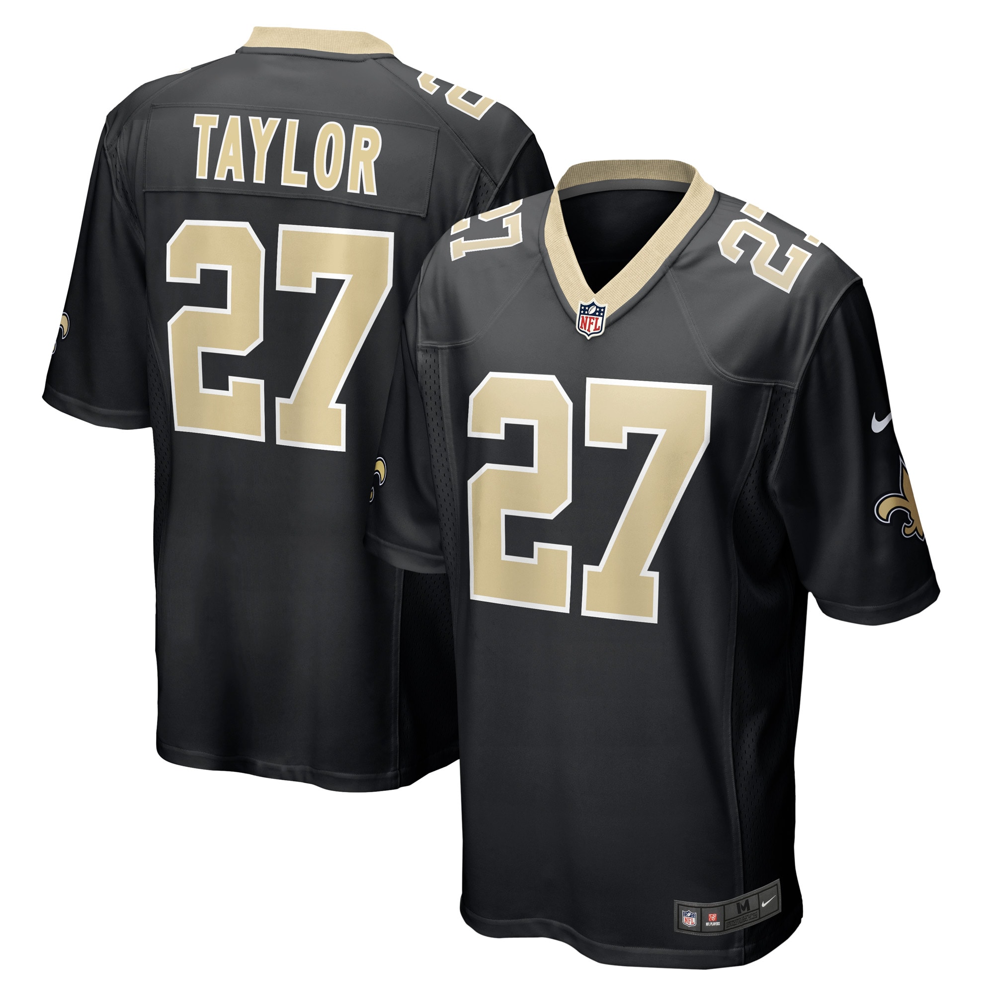 Men's New Orleans Saints Alontae Taylor Black Game Player Jersey JS2423 nicesnker