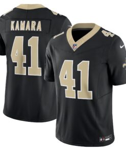 Men's New Orleans Saints Alvin Kamara Black Vapor F.U.S.E. Limited Jersey JS3048 nicesnker