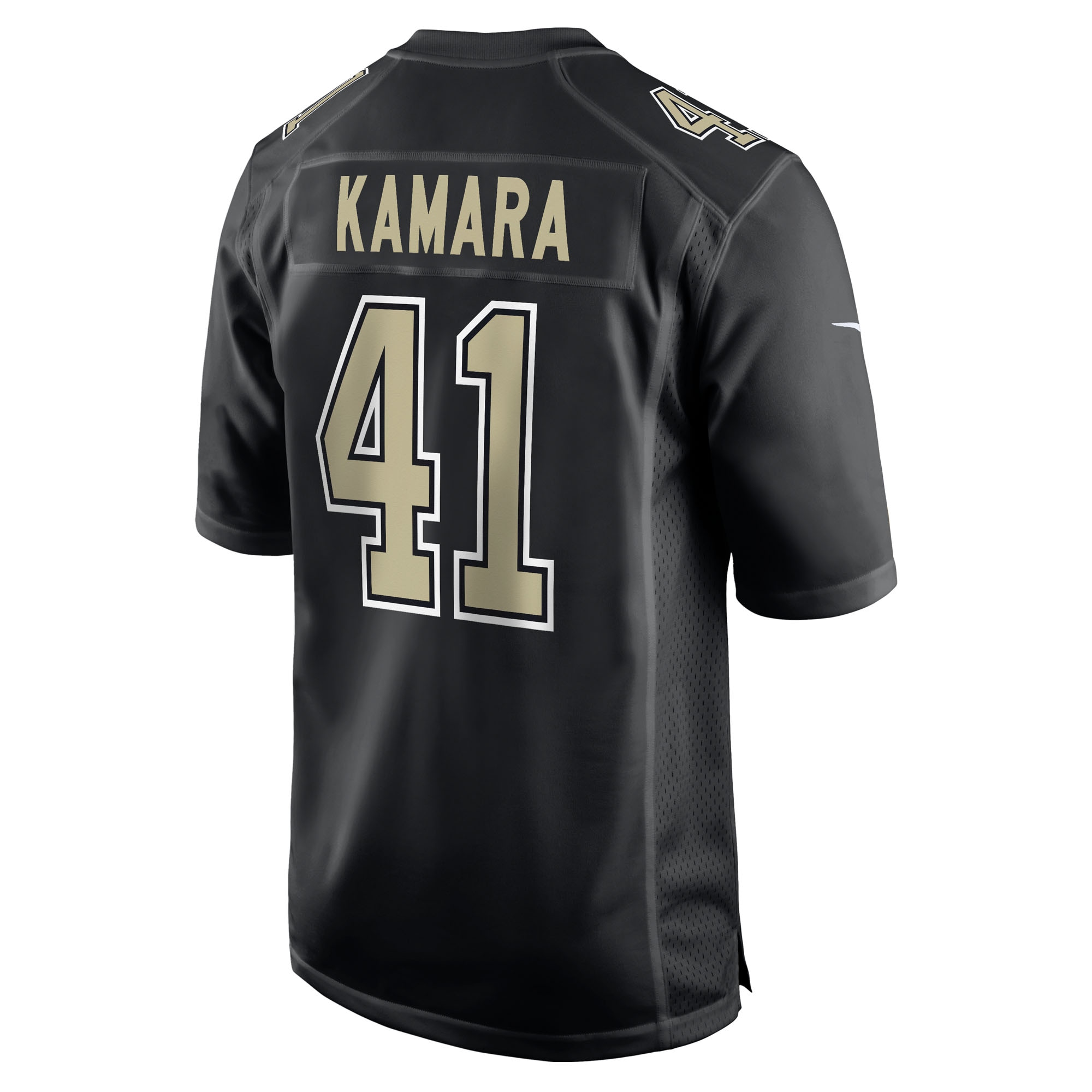 Men's New Orleans Saints Alvin Kamara Carbon Black Fashion Game Jersey JS6344 nicesnker - Image 3