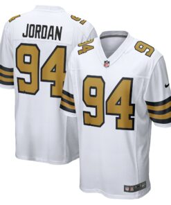 Men's New Orleans Saints Cameron White Alternate Game Jersey JS8426 nicesnker