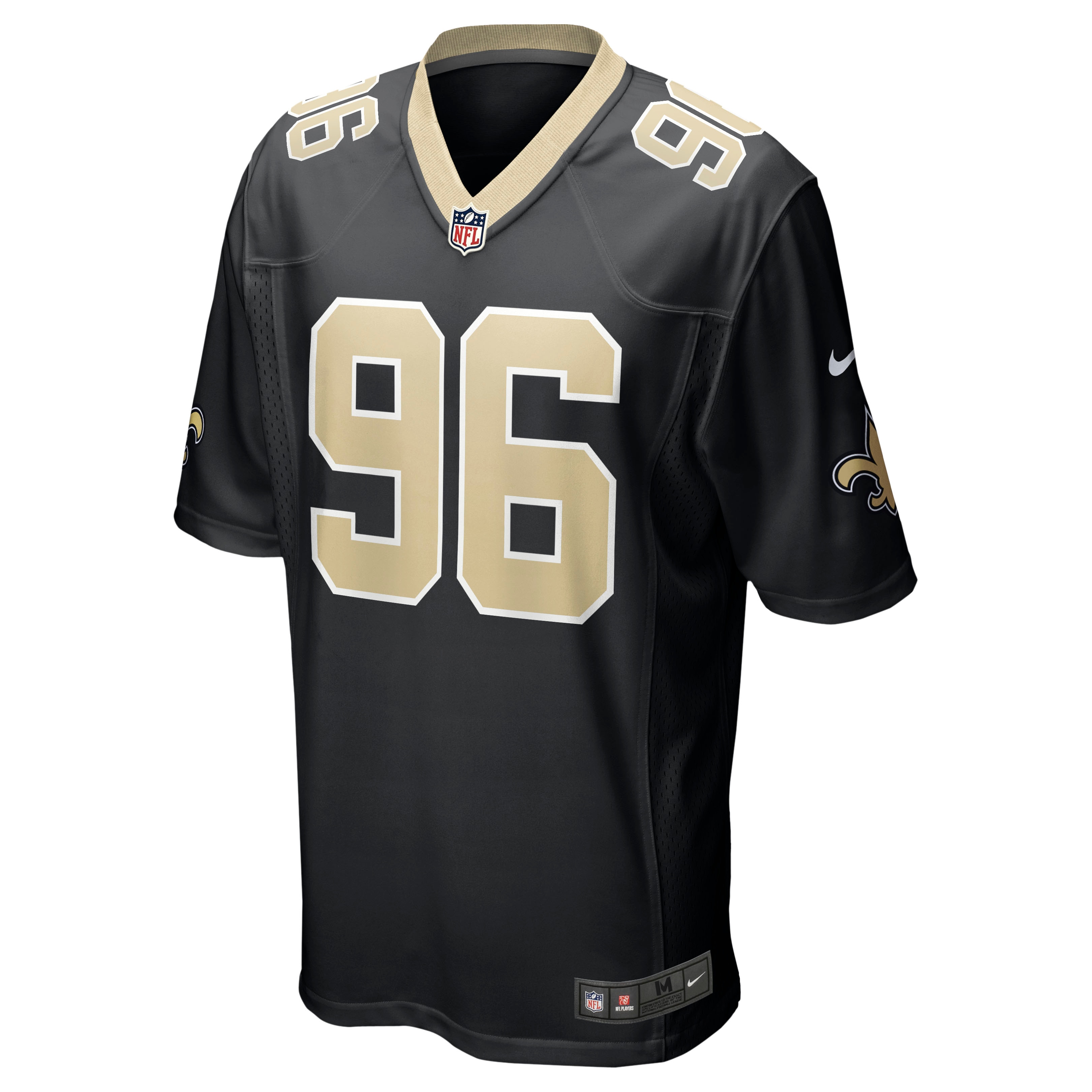 Men's New Orleans Saints Carl Granderson Black Game Jersey JS1438 nicesnker - Image 2