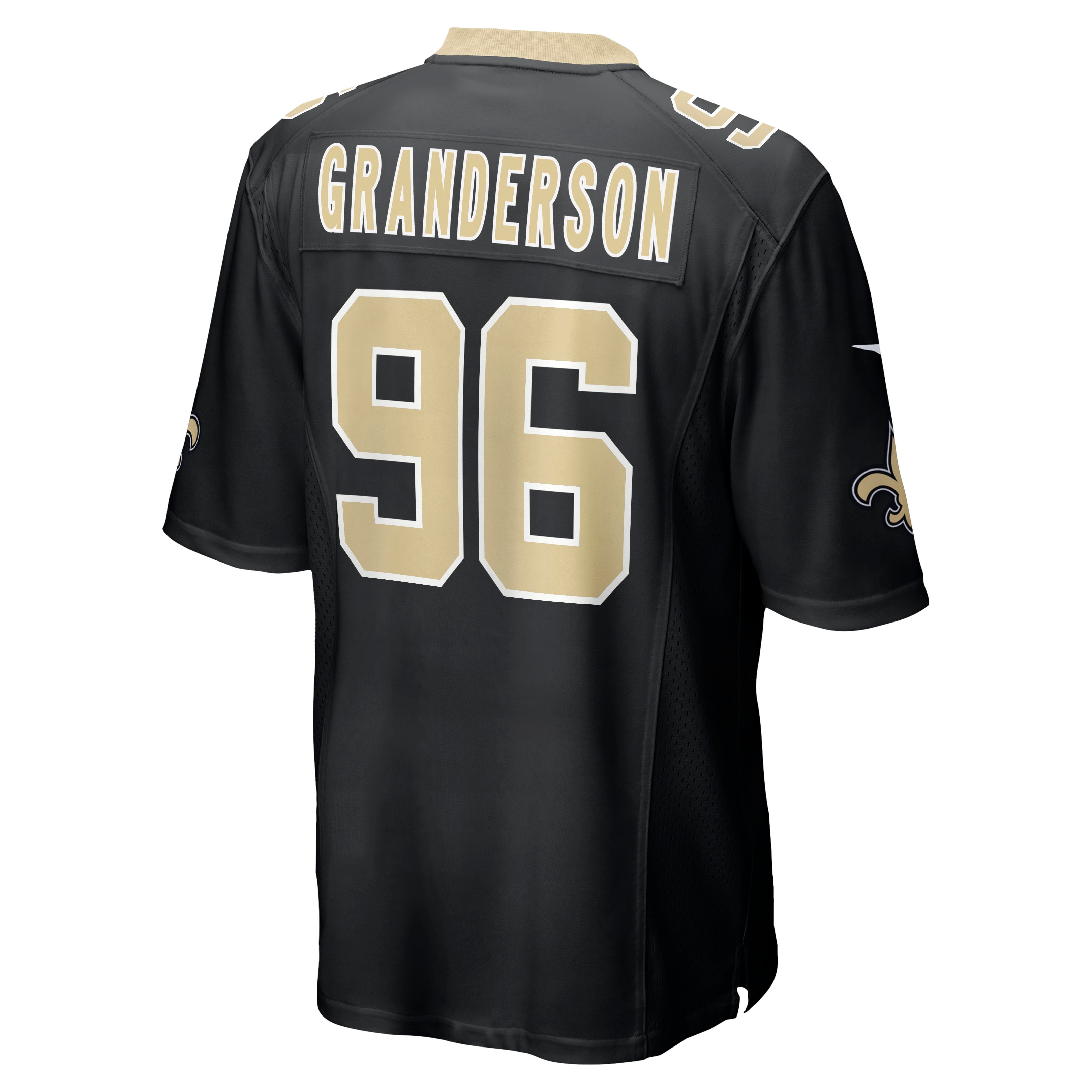 Men's New Orleans Saints Carl Granderson Black Game Jersey JS1438 nicesnker - Image 3