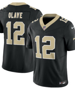 Men's New Orleans Saints Chris Olave Black Vapor F.U.S.E. Limited Jersey JS8221 nicesnker