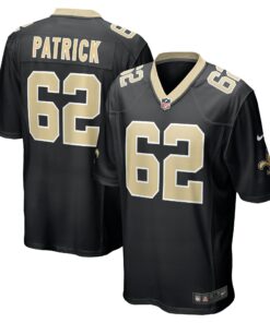 Men's New Orleans Saints Lucas Patrick Black Game Jersey JS3379 nicesnker
