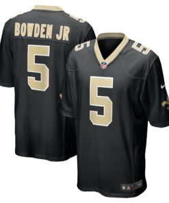 Men's New Orleans Saints Lynn Bowden Jr. Black Team Game Jersey JS2924 nicesnker