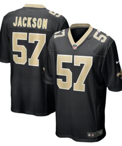 Men's New Orleans Saints Rickey Jackson Black Retired Player Jersey JS2823 nicesnker