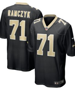 Men's New Orleans Saints Ryan Ramczyk Black Game Jersey JS2363 nicesnker