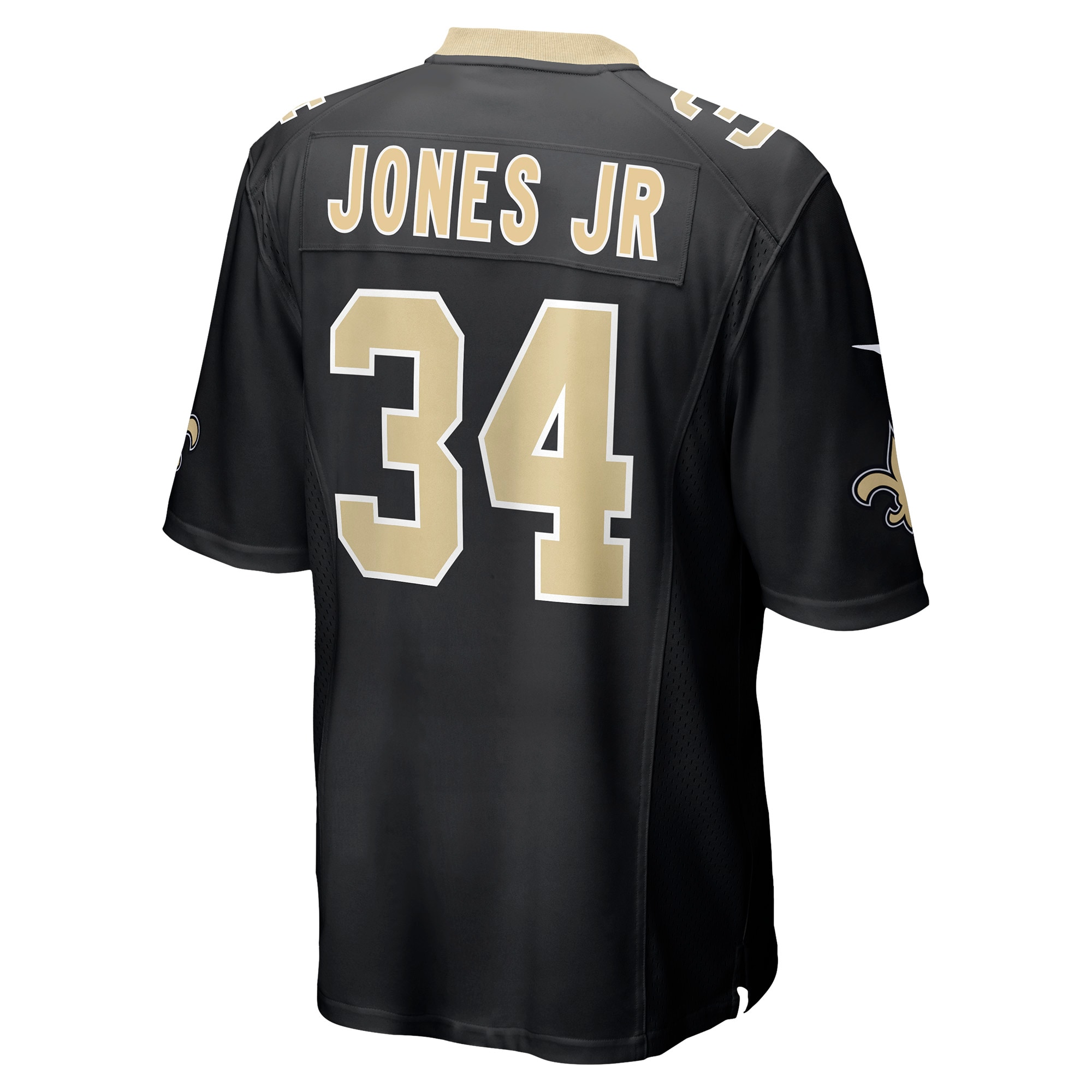 Men's New Orleans Saints Tony Jones Jr. Black Player Game Jersey JS8069 nicesnker - Image 3