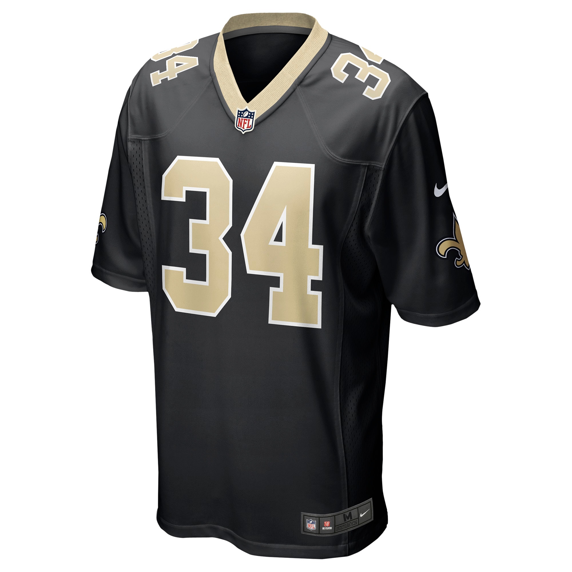 Men's New Orleans Saints Tony Jones Jr. Black Player Game Jersey JS8069 nicesnker - Image 2