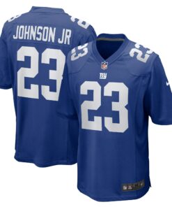 Men's New York Giants Anthony Johnson Jr. Royal Team Game Jersey JS2182 nicesnker