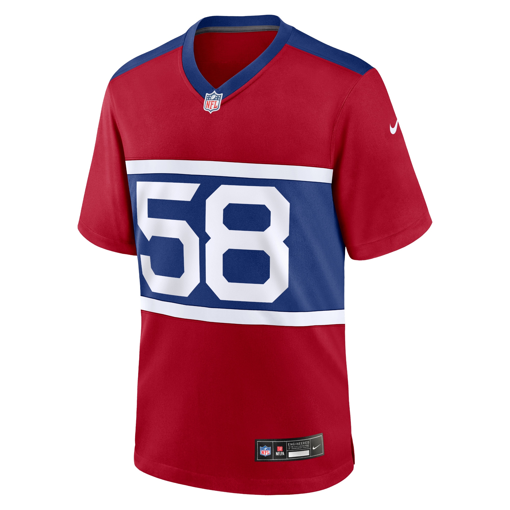 Men's New York Giants Bobby Okereke Century Red Alternate Player Game Jersey JS2115 nicesnker - Image 2