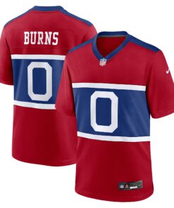 Men's New York Giants Brian Burns Century Red Alternate Game Jersey JS9687 nicesnker