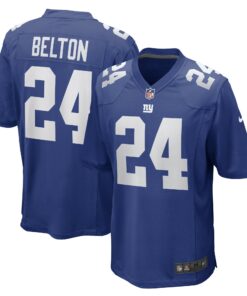 Men's New York Giants Dane Belton Royal Game Player Jersey JS4672 nicesnker