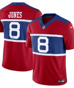 Men's New York Giants Daniel Jones Century Red Alternate Vapor F.U.S.E. Limited Jersey JS2415 nicesnker