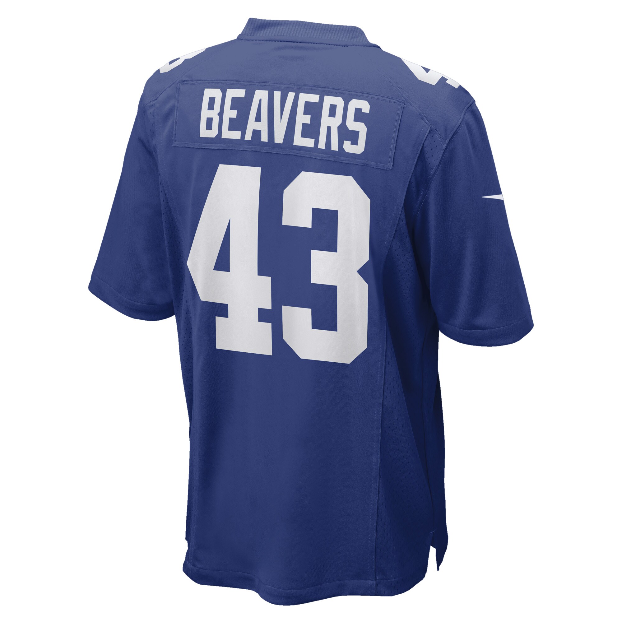 Men's New York Giants Darrian Beavers Royal Game Player Jersey JS4735 nicesnker - Image 3