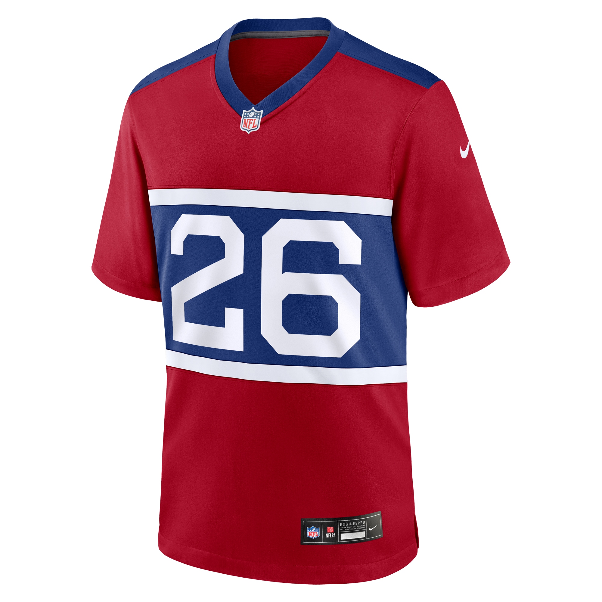 Men's New York Giants Devin Singletary Century Red Alternate Player Game Jersey JS4575 nicesnker - Image 2