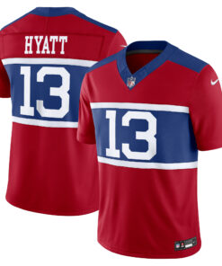 Men's New York Giants Jalin Hyatt Century Red Alternate Vapor F.U.S.E. Limited Jersey JS3006 nicesnker