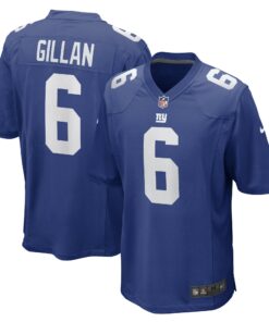 Men's New York Giants Jamie Gillan Royal Game Player Jersey JS8491 nicesnker