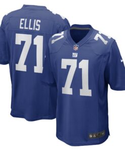 Men's New York Giants Justin Ellis Royal Game Player Jersey JS5709 nicesnker