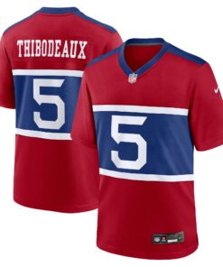 Men's New York Giants Kayvon Thibodeaux Century Red Alternate Player Game Jersey JS5591 nicesnker