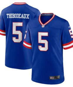 Men's New York Giants Kayvon Thibodeaux Royal Classic Player Game Jersey JS2053 nicesnker