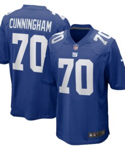 Men's New York Giants Korey Cunningham Royal Home Game Player Jersey JS4400 nicesnker