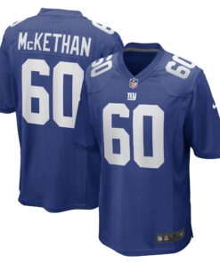 Men's New York Giants Marcus McKethan Royal Game Player Jersey JS5589 nicesnker