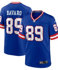 Men's New York Giants Mark Bavaro Royal Classic Retired Player Game Jersey JS3276 nicesnker