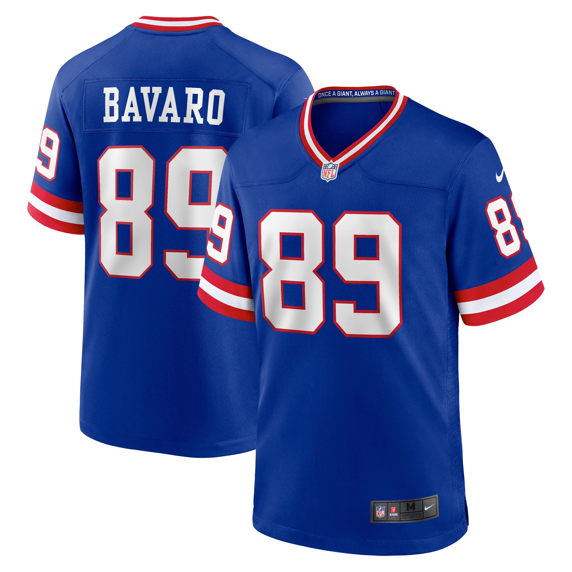 Men's New York Giants Mark Bavaro Royal Classic Retired Player Game Jersey JS3276 nicesnker