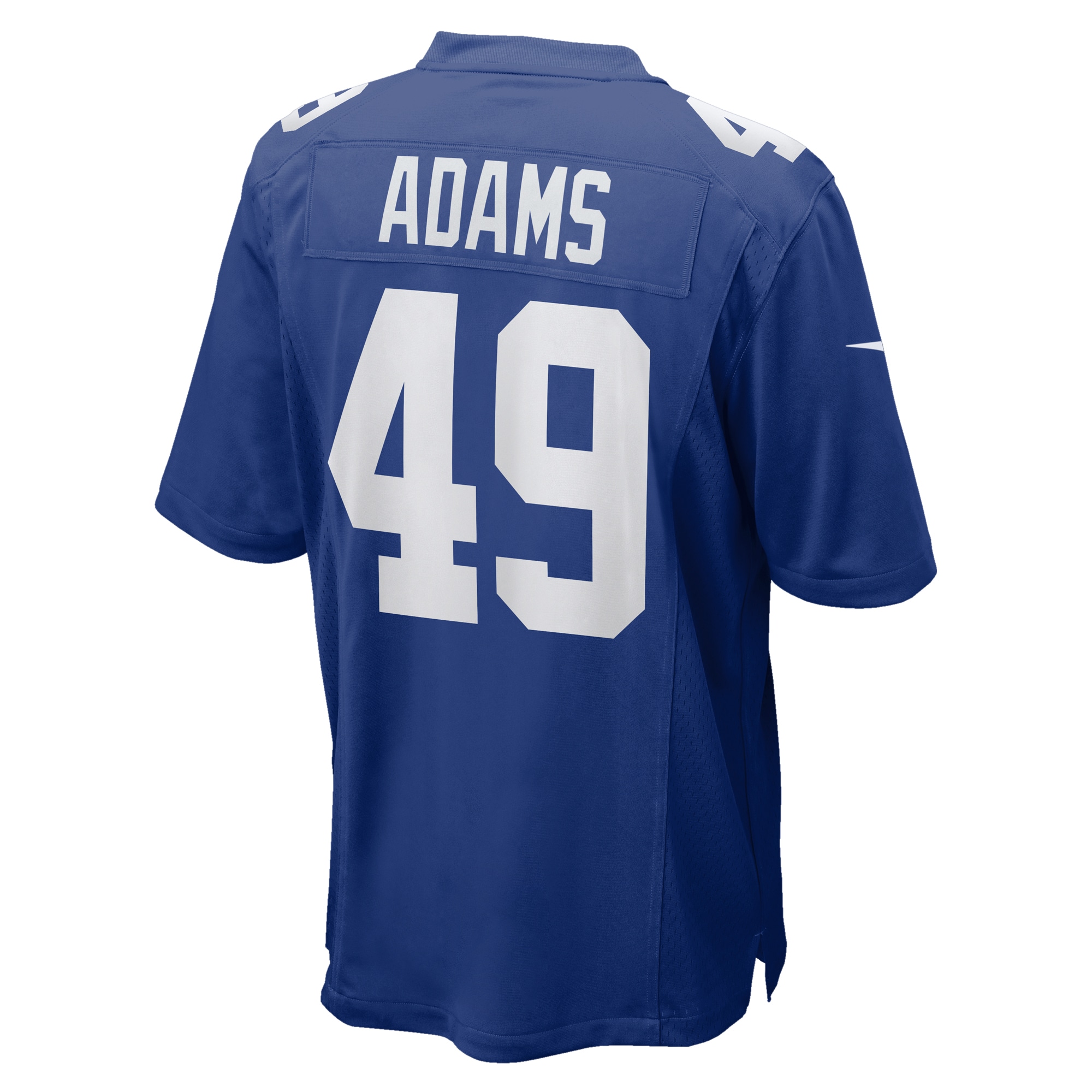 Men's New York Giants Matthew Adams Royal Team Game Jersey JS9784 nicesnker - Image 3