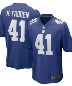 Men's New York Giants Micah McFadden Royal Game Player Jersey JS8334 nicesnker