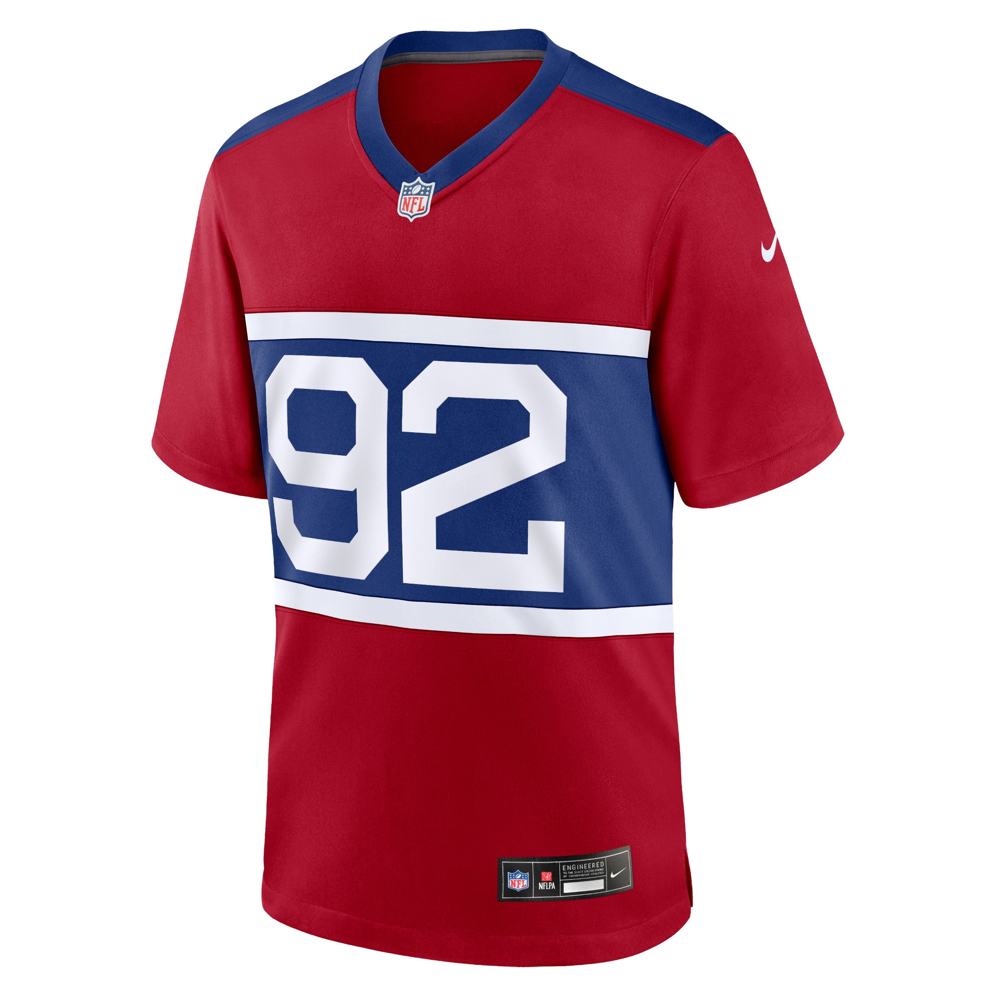 Men's New York Giants Michael Strahan Century Red Alternate Retired Player Game Jersey JS6602 nicesnker - Image 2
