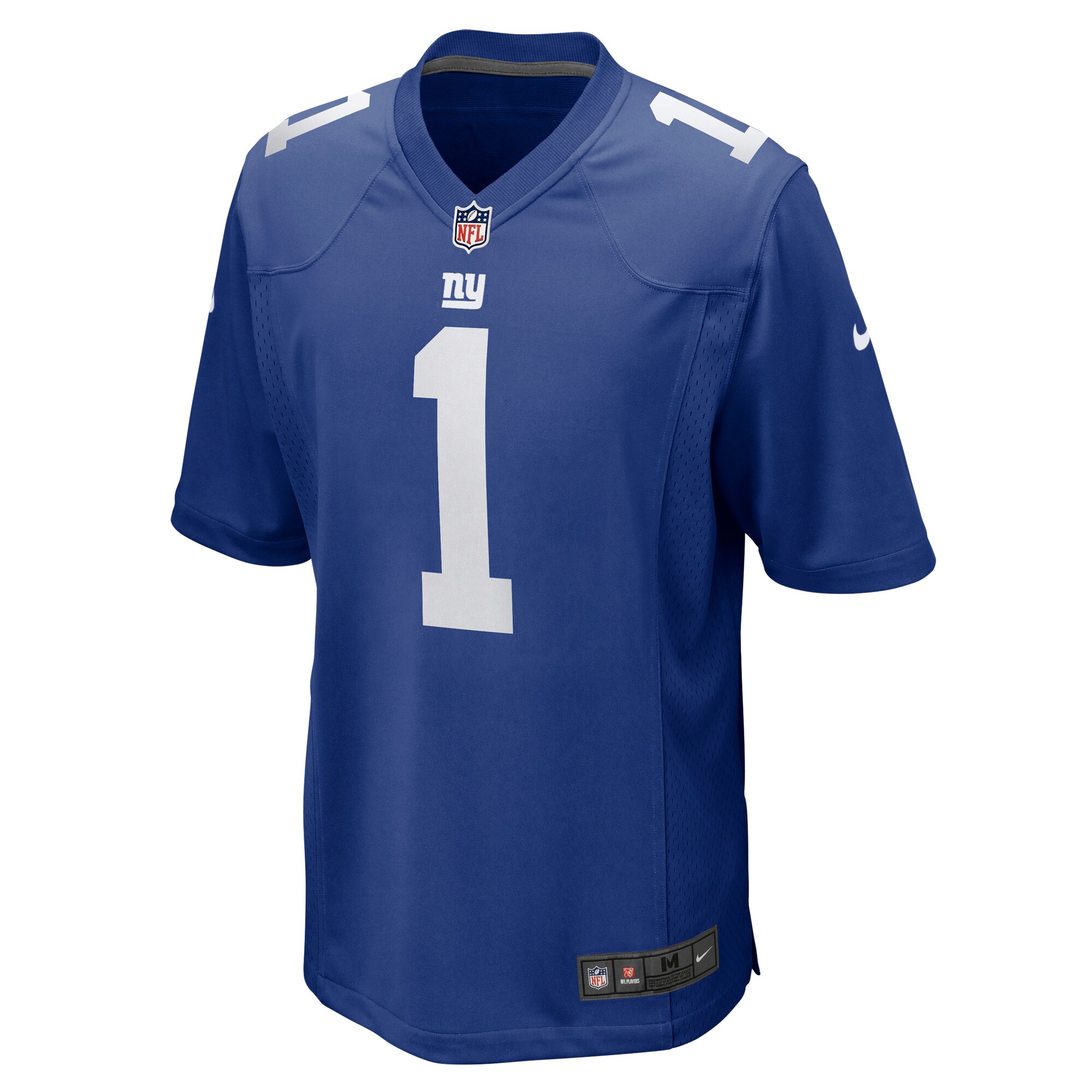 Men's New York Giants Number 1 Dad Royal Game Jersey JS7352 nicesnker - Image 2