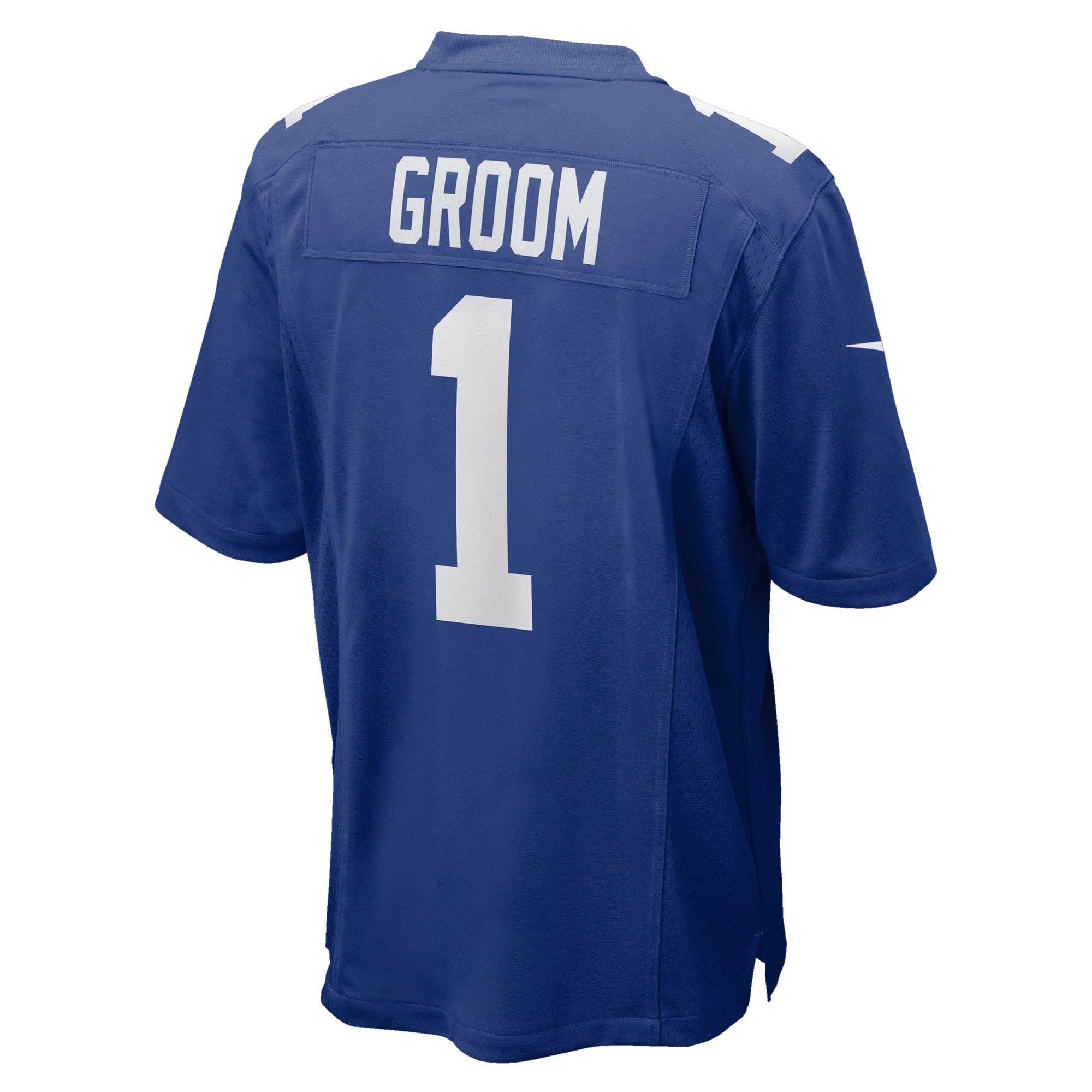 Men's New York Giants Number 1 Groom Royal Game Jersey JS9199 nicesnker - Image 3