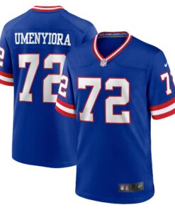 Men's New York Giants Osi Umenyiora Royal Classic Retired Player Game Jersey JS6908 nicesnker